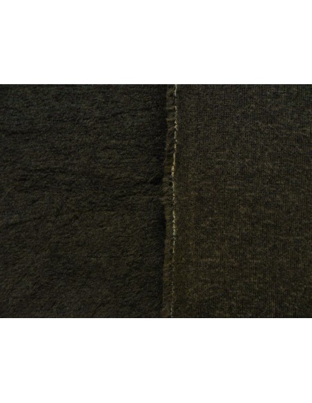 Kožešinový lem na kapuci a kabát – tmavé kaki s vlnou, šíře 10 cm, vlas 12 mm