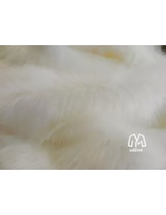 Kožešinový lem na kapuci a kabát – slonová kost ivory,...