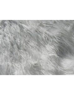 Kožešinový čtverec 48 × 48 cm – bílá lama, umělá...