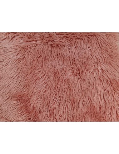 Luxusní umělá kožešina – starorůžová, Dusty...