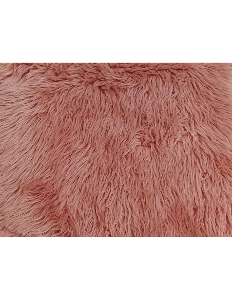 Luxusní umělá kožešina – starorůžová, Dusty Rose, 50 mm, šíře 155 cm