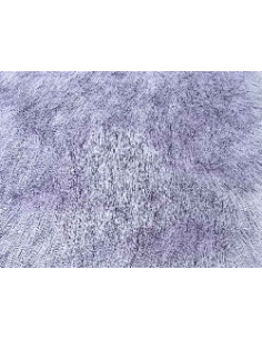Kožešinový čtverec 48 × 48 cm – luxusní fialová s černými...