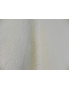 Kožešinový čtverec 48 × 48 cm – slonová kost ivory, umělá... 2