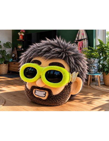 Kožešinový lem na kapuci a kabát – tmavě šedá, shaggy vlas, 50 mm, šíře 155 cm