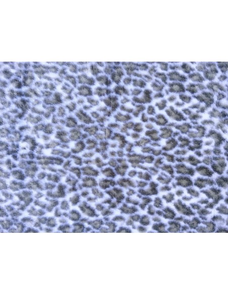 Plyšový čtverec 48 × 48 cm – šedofialový gepard, vlas 8 mm