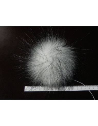 Kožešinový čtverec 48 × 48 cm – bílo-černá...