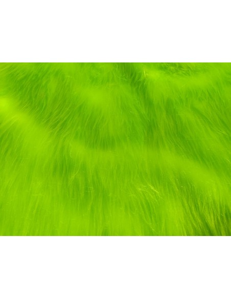 Kožešinový čtverec 48 × 48 cm – zářivě zelená neon, umělá kožešina, vlas 45 mm
