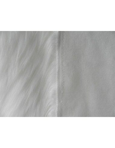 Kožešinový čtverec 48 × 48 cm – bílá dekorační...