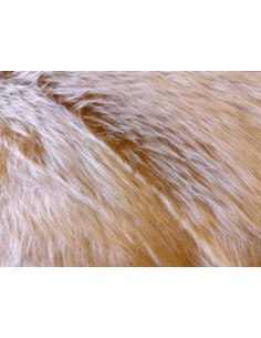 Kožešinový čtverec 48 × 48 cm – karamelová umělá...