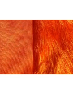 Kožešinový čtverec 48 × 48 cm – oranžová, umělá kožešina,... 2