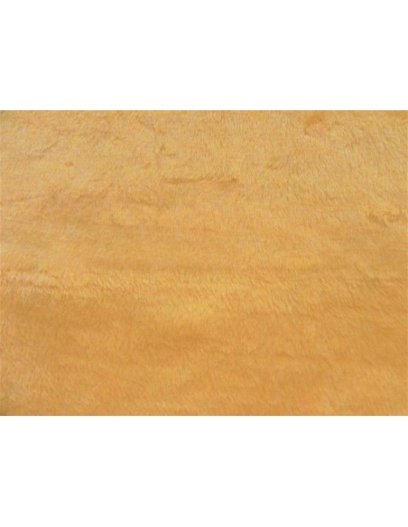 Plyšový čtverec 48 × 48 cm – světle žlutý, hladký lesklý plyš, vlas 9 mm