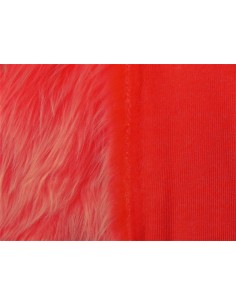 Kožešinový čtverec 48 × 48 cm – červený melír, umělá... 2