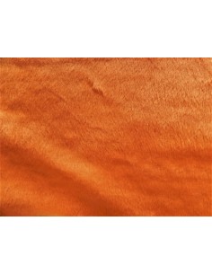 Plyšový čtverec 48 × 48 cm – oranžový, hladký plyš, vlas...