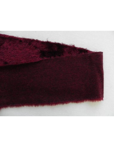 Umělá kožešina – metráž, plyš hladký merlot...