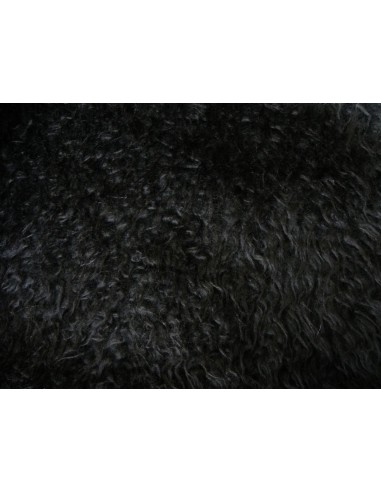 Kožešinový čtverec 48 × 48 cm – černá lama,...