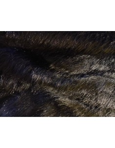 Kožešinový čtverec 48 × 48 cm – tmavě modrá luxusní umělá...