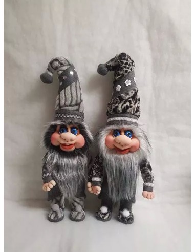 Balíček kožešin šedý mix – 4× cca 24 × 24 cm,...