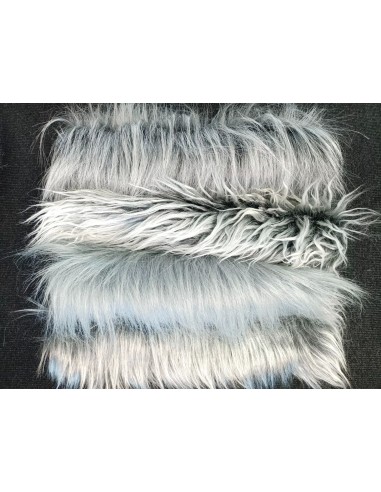 Balíček kožešin šedý mix – 4× cca 24 × 24 cm,...