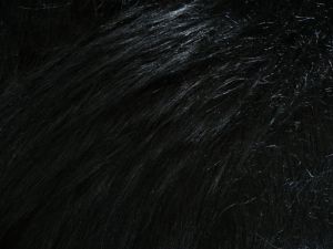 Umělá kožešina metráž, černá, 90mm vlas, š. 147cm