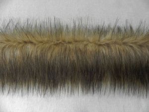 Kožešinový lem z umělé kožešiny béžová liška, 50mm vlas