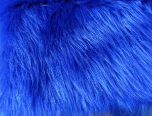 Umělá kožešina, metráž, kobaltová modř, 45 mm vlas, š 150 cm